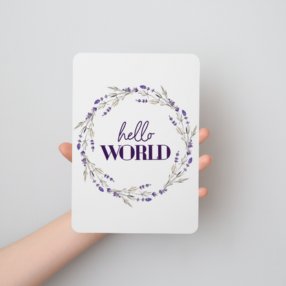 Purple Lavender Baby Milestone Cards - Set of 25