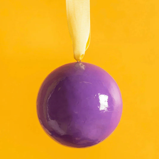 Purple Block Bauble