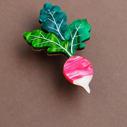 Radish Brooch