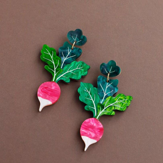 Radish Statement Earrings