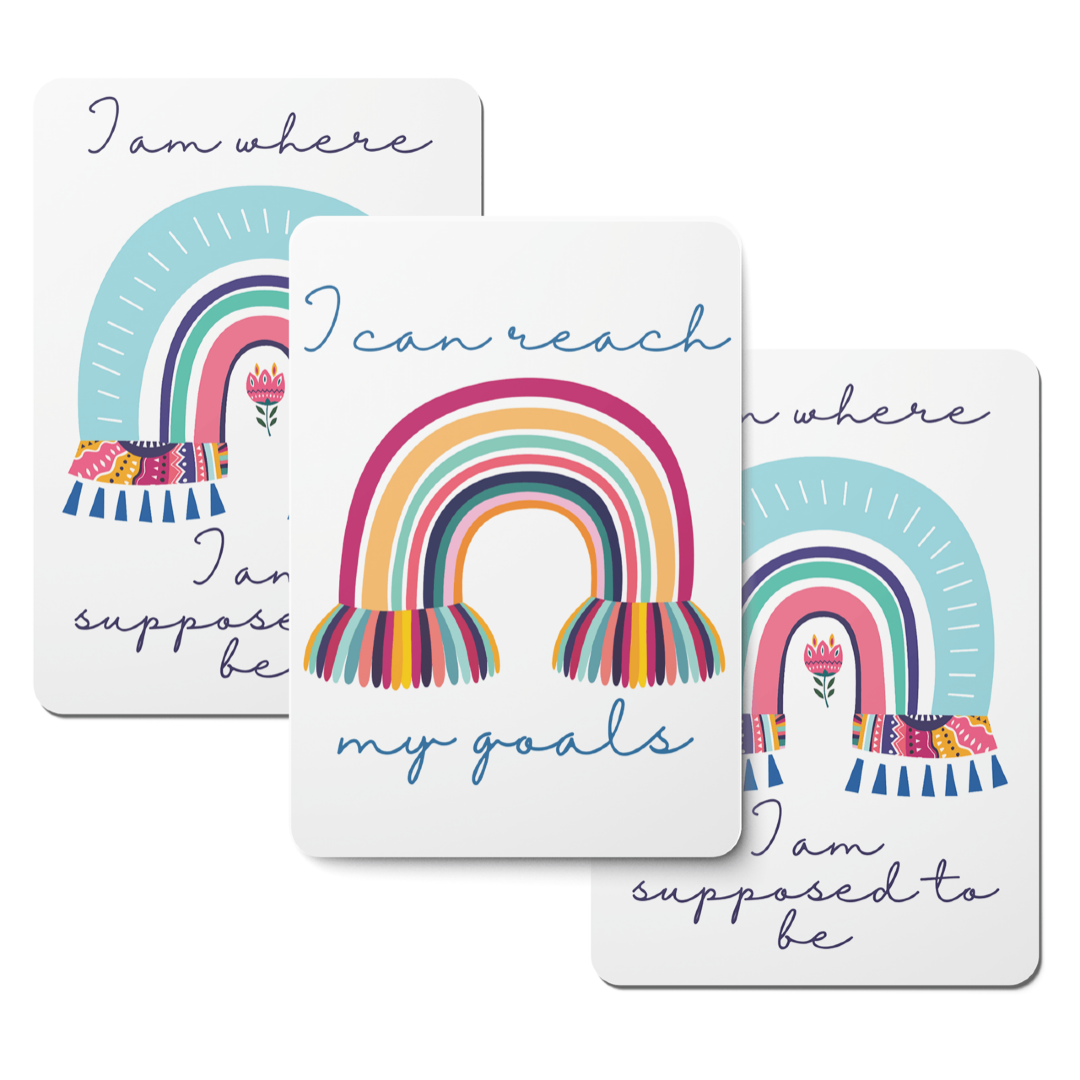 Rainbow Affirmation Cards - Set of 20