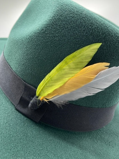 Royal green fedora