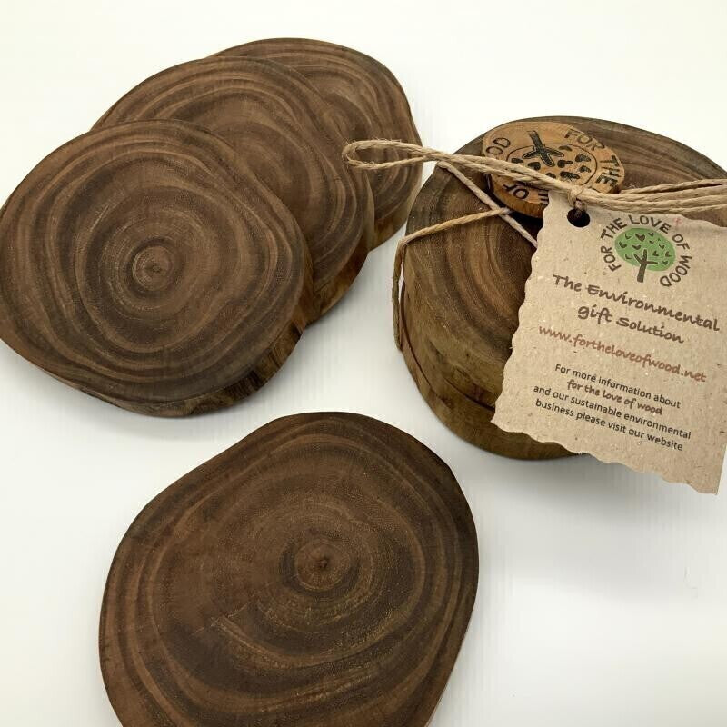 Set of 4 Log coasters