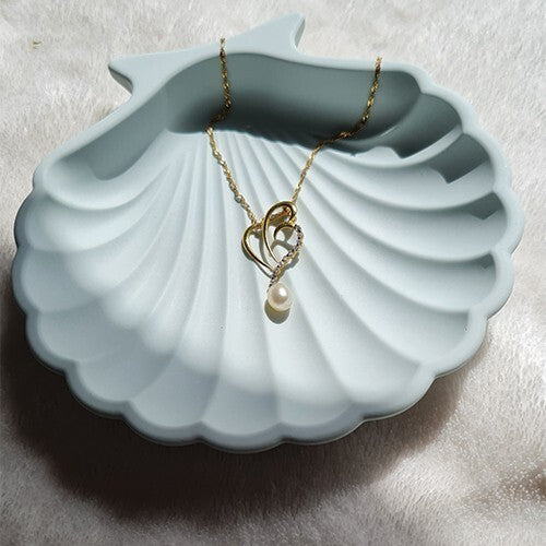 Shell design decorative Dish ( light blue ) for your home decor