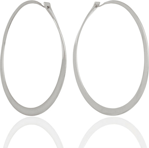 Shoulder Duster Hoops Sterling Silver