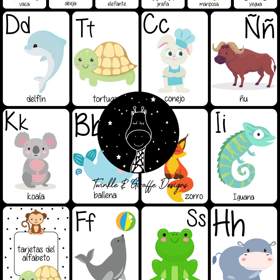 Spanish Alphabet Cards