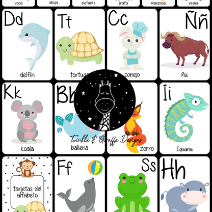 Spanish Alphabet Cards