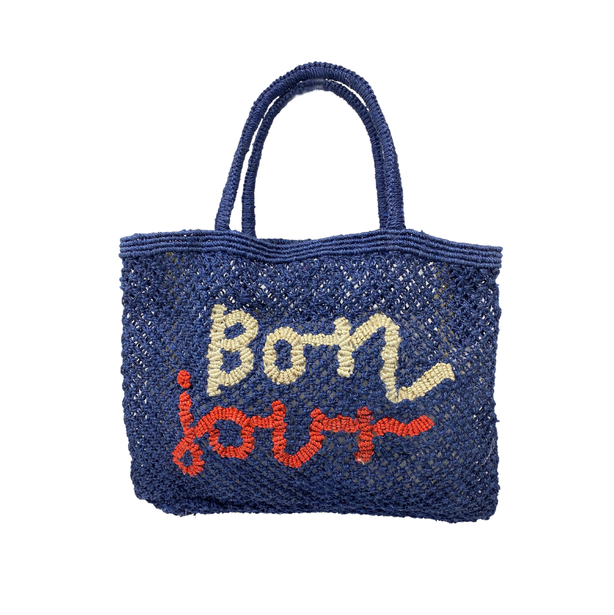 Bonjour Jute Bag S Indigo - Saffron Souk 4 The Jacksons