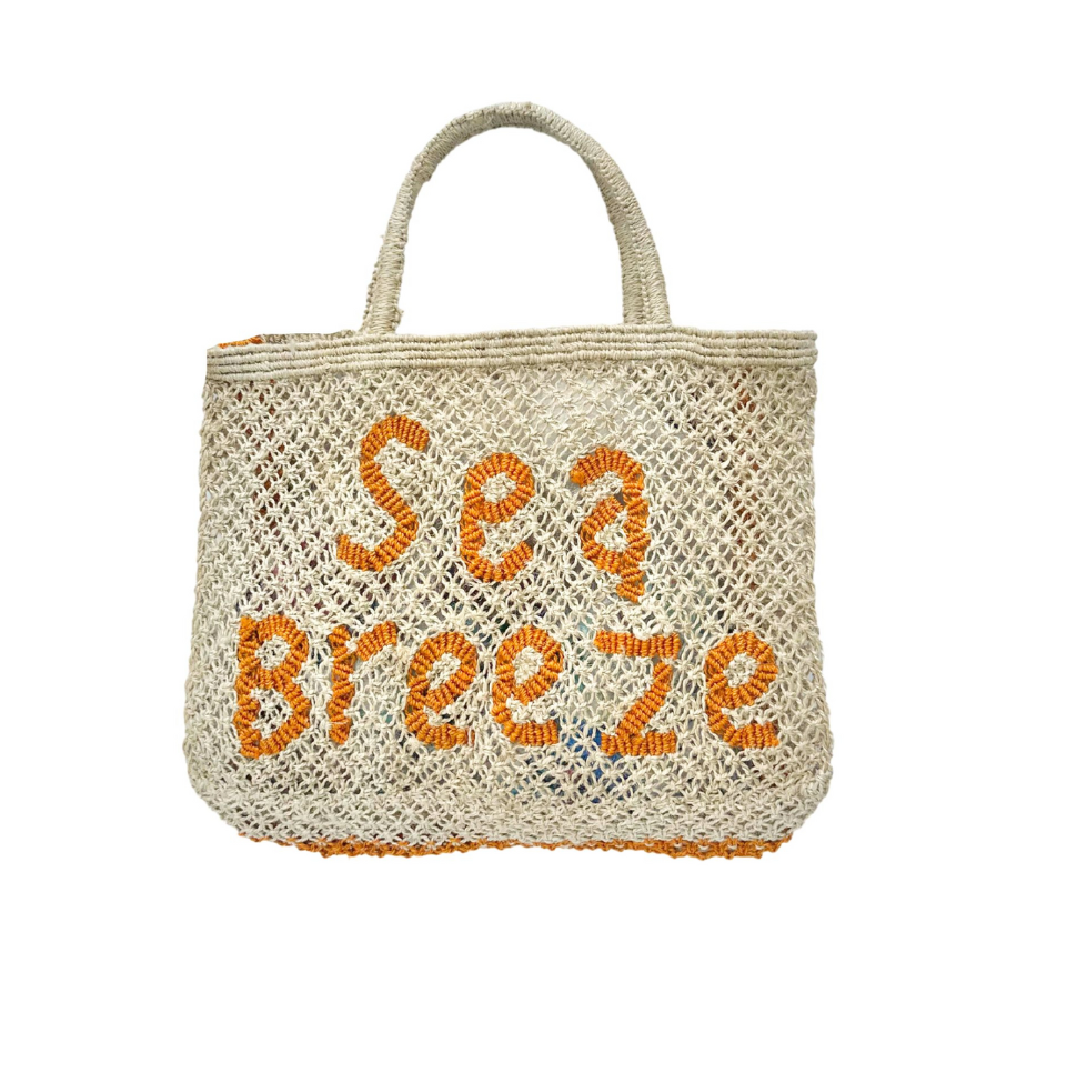 Sea Breeze Jute Bag S - Saffron Souk 4 The Jacksons