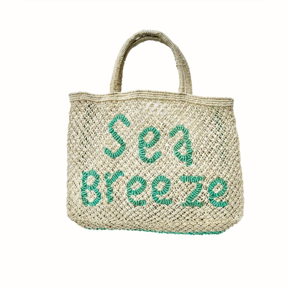 Sea Breeze Jute Bag S - Saffron Souk 4 The Jacksons