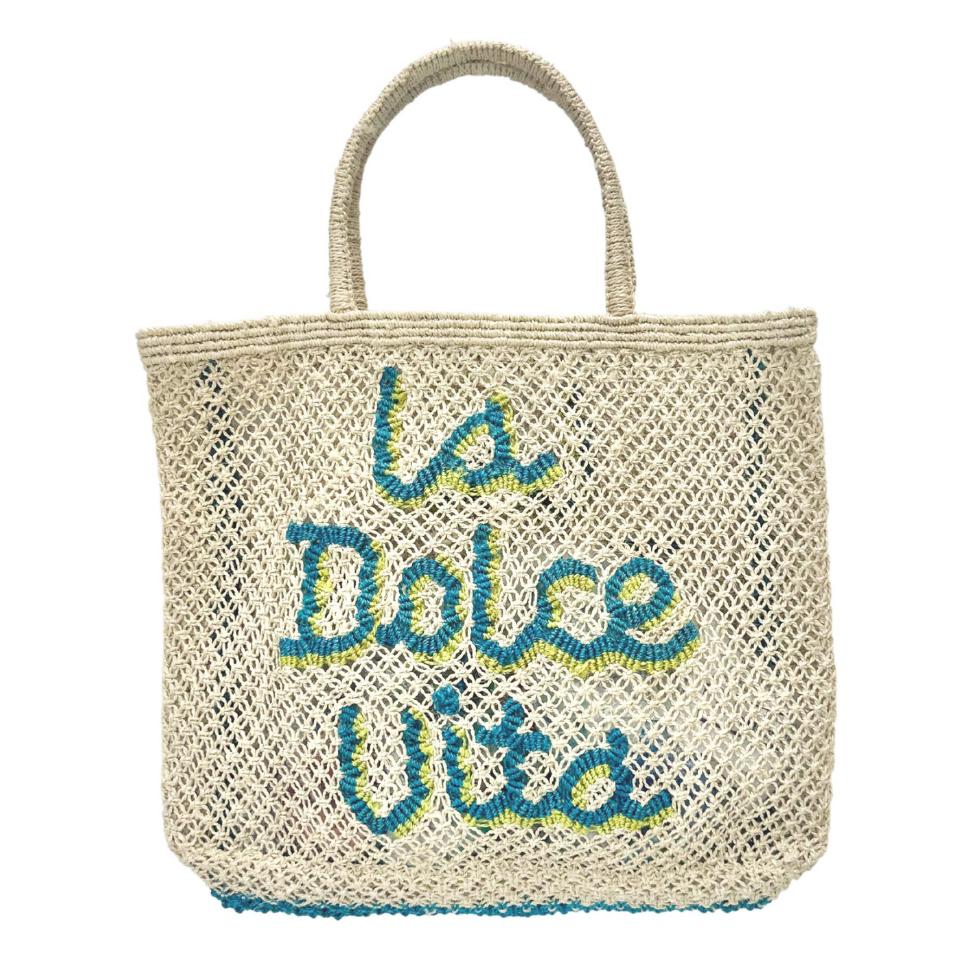 La Dolce Vita Jute Bag L Ocean - Saffron Souk 4 The Jacksons