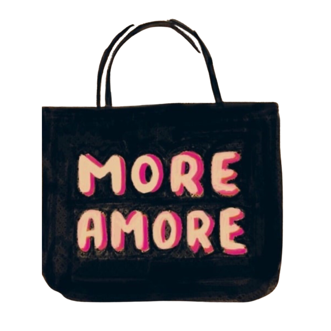 More Amore Jute Bag S Black - Saffron Souk 4 The Jacksons