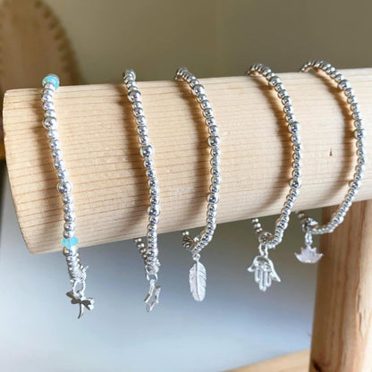 Sterling Silver Beaded Bracelets