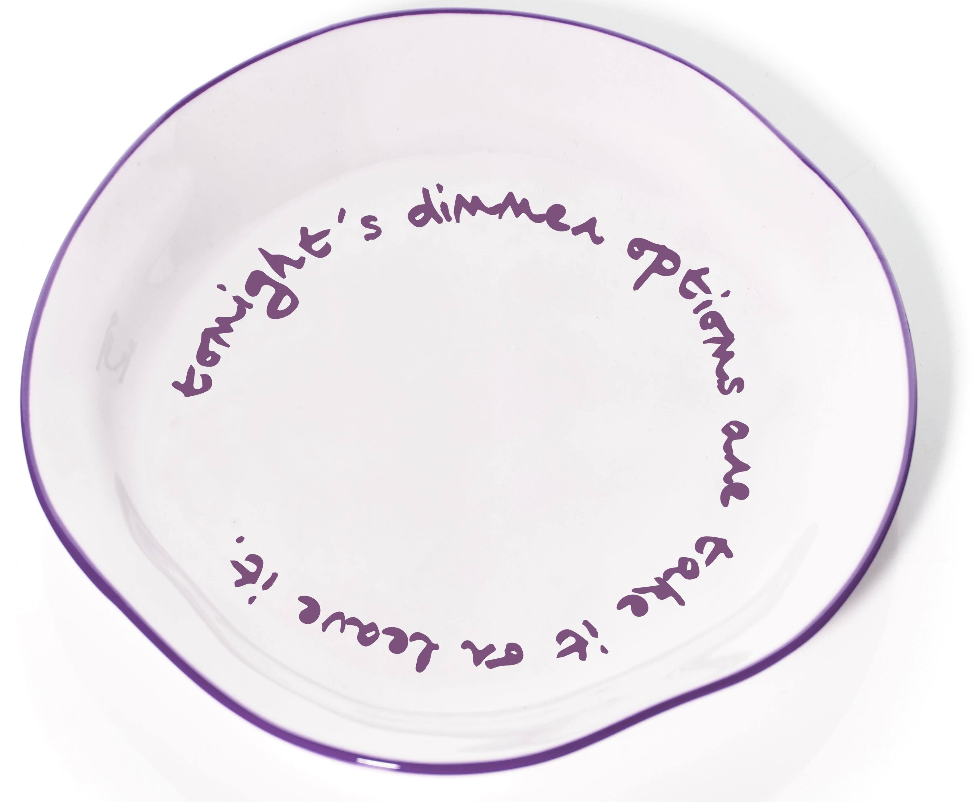 MÆGEN Statement Plate - Tonight's Dinner Options Are Take It or Leave It