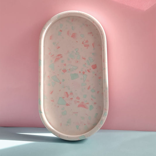 Terrazzo Oval Trinket Tray / Dish.