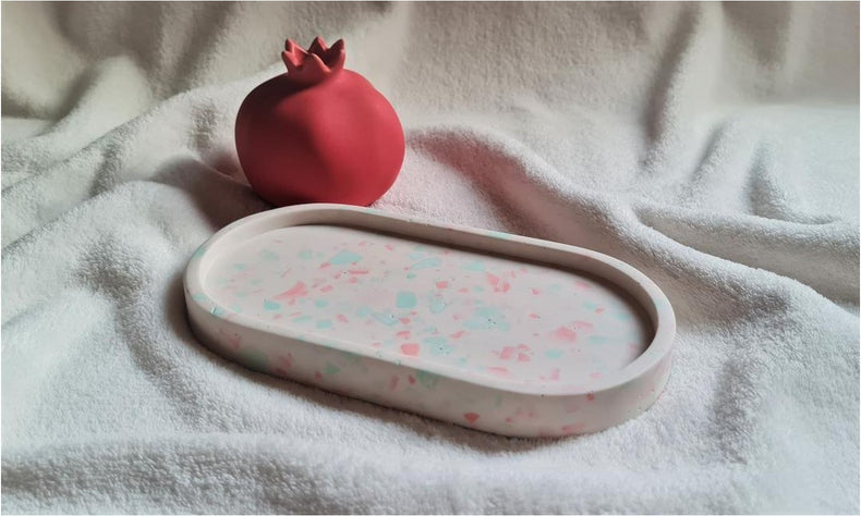 Terrazzo Oval Trinket Tray / Dish.