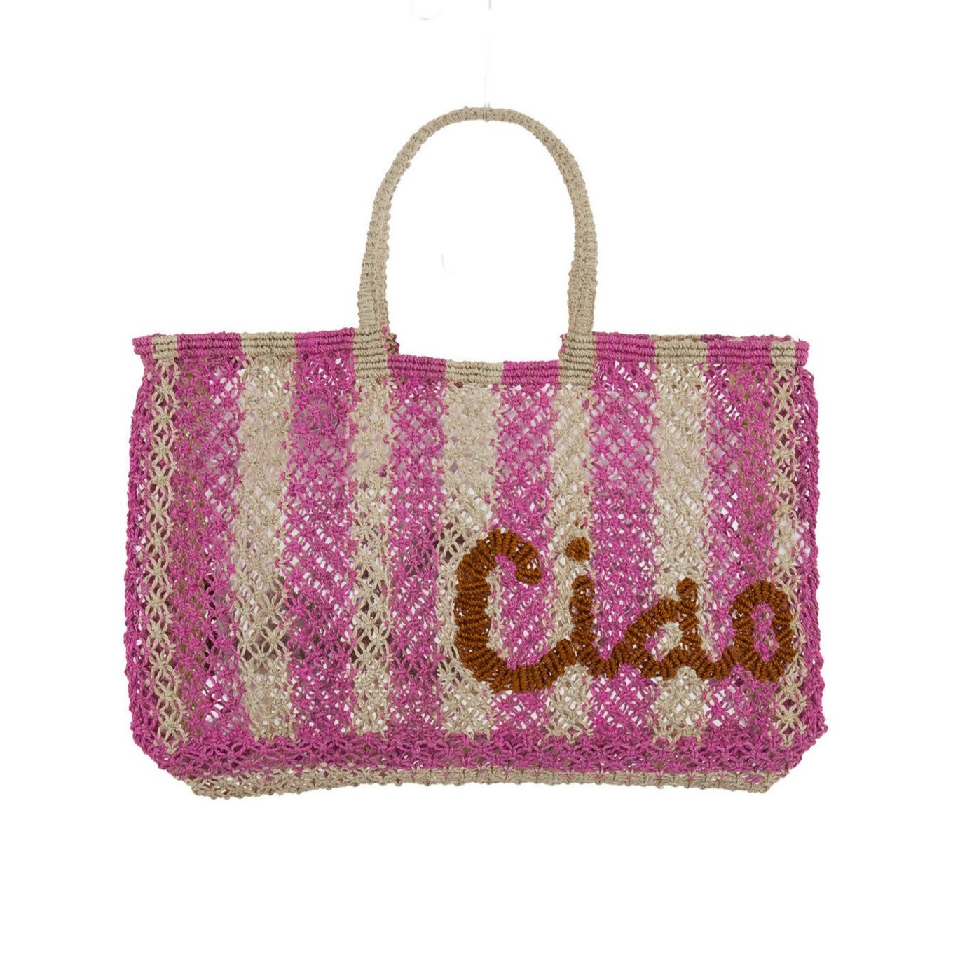 Ciao Jute bag (Lavinia Stripe) S - Saffron Souk 4 The Jacksons