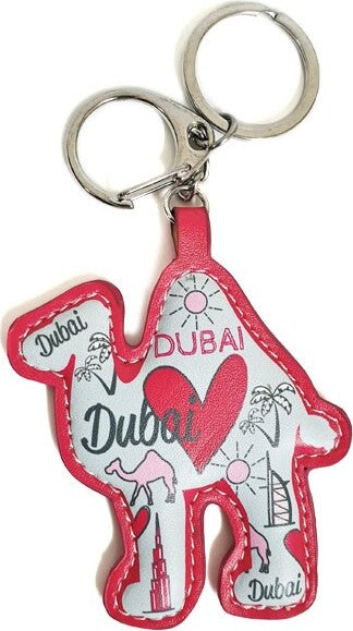 Trendy  Key chain/ key ring/ tree ornament. Dubai Icon Love design. Super smooth touch PU fabric.  Size: 7cm