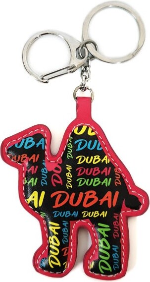 Trendy  Key chain/ key ring/ tree ornament. Funky Dubai Neon design. Super smooth touch PU fabric.  Size: 7cm