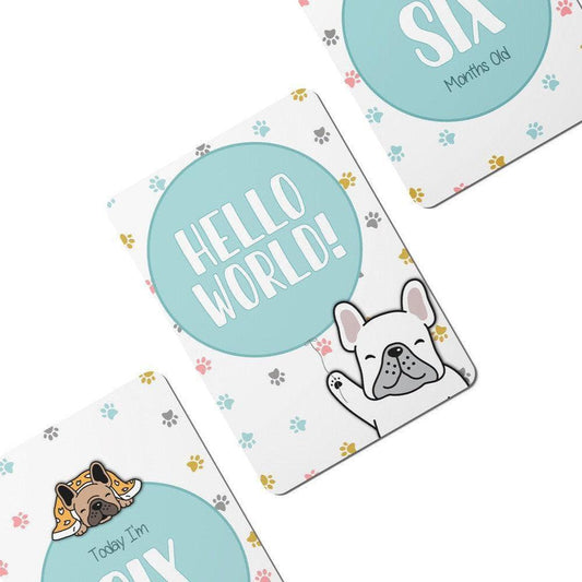 Twinkle Paws Baby Milestone Cards - Set of 25