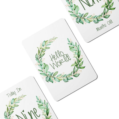 Twinkle Wreath Baby Milestone Cards - Set of 25