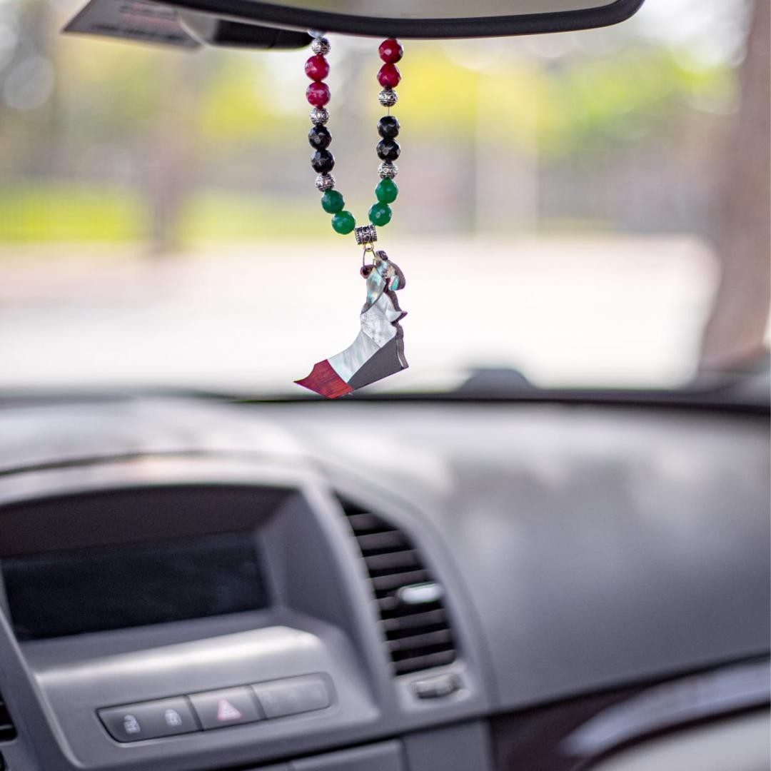 UAE map pendant, gifts, luxury car accessory