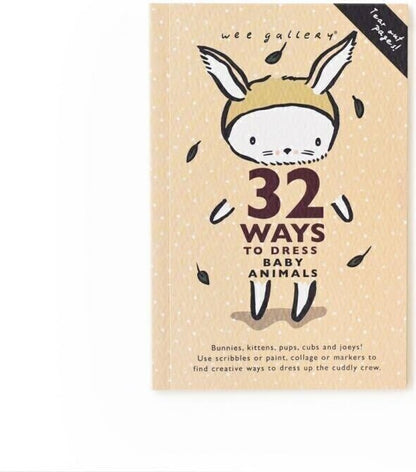 Wee Gallery 32 Ways to Dress Baby Animals - Coloring Activity Book