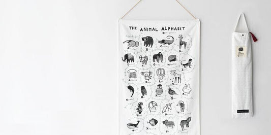 Wee Gallery Animal Alphabet Wall Hanging