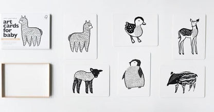 Wee Gallery Baby Animal Collection Art Cards for Baby