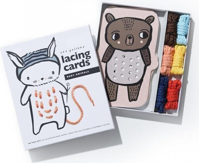 Wee Gallery Baby Animals Lacing Cards