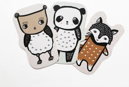 Wee Gallery Baby Animals Lacing Cards