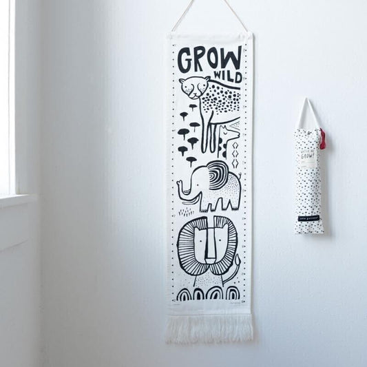 Wee Gallery Canvas Growth Charts - Safari