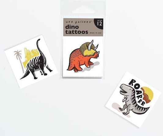 Wee Gallery Dino Temporary Tattoos