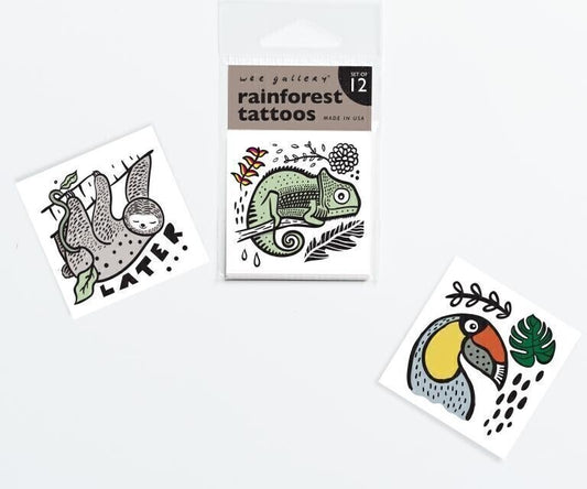 Wee Gallery Rainforest Temporary Tattoos