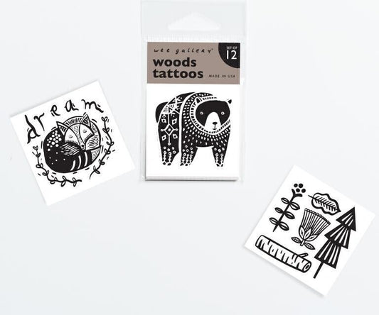 Wee Gallery Woods Temporary Tattoos