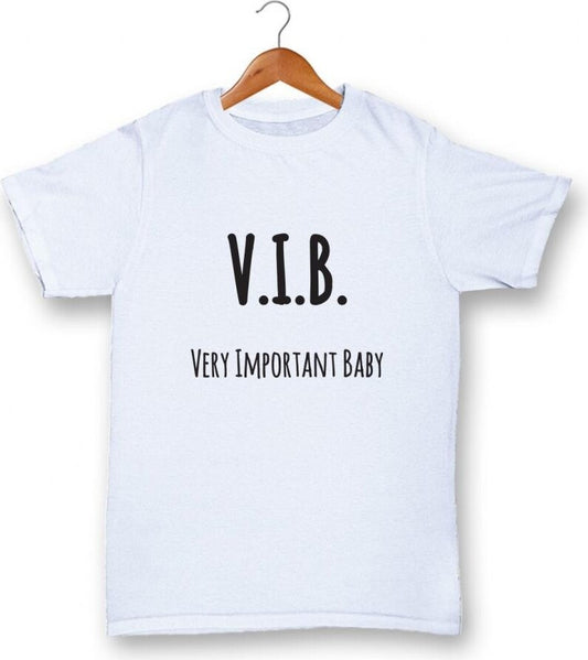 White T-shirt V.I.B. Very Important Baby - Age 1-2 years