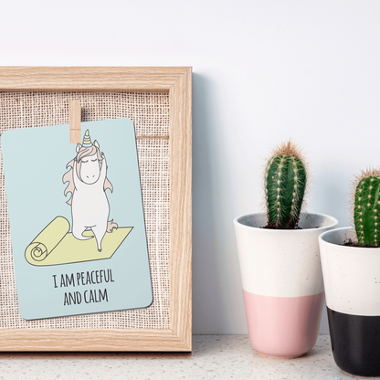 Yoga Unicorn Affirmation Cards - Set of 20